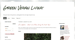 Desktop Screenshot of greenveganliving.com