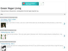 Tablet Screenshot of greenveganliving.com